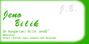 jeno bilik business card